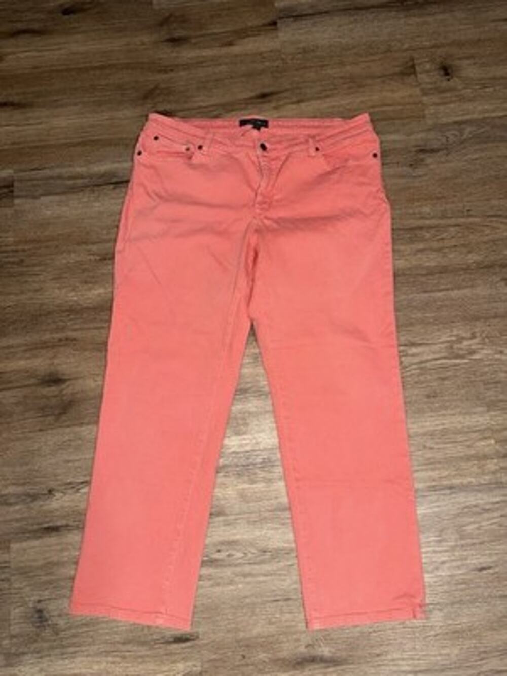 Lauren Ralph Lauren Jeans Co 18W Pink Straight Leg Pants Stretch Denim